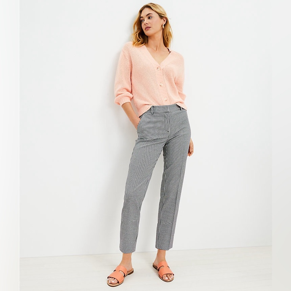 LOFT Riviera Slim Pants in Gingham